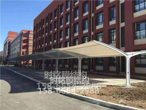 濟寧曲阜小區雙向停車棚